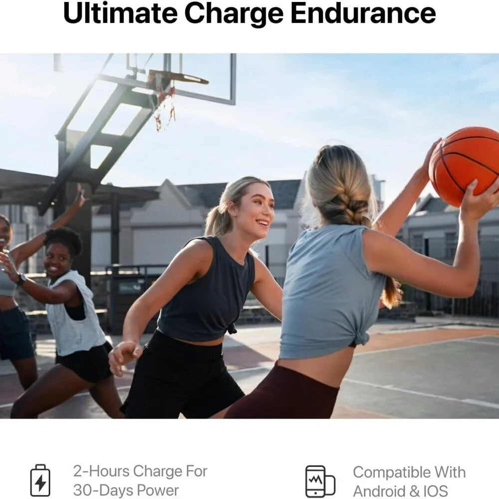 Smart Health Wristband, Wearable Activity & Fitness Tracker Band - Rose Gold